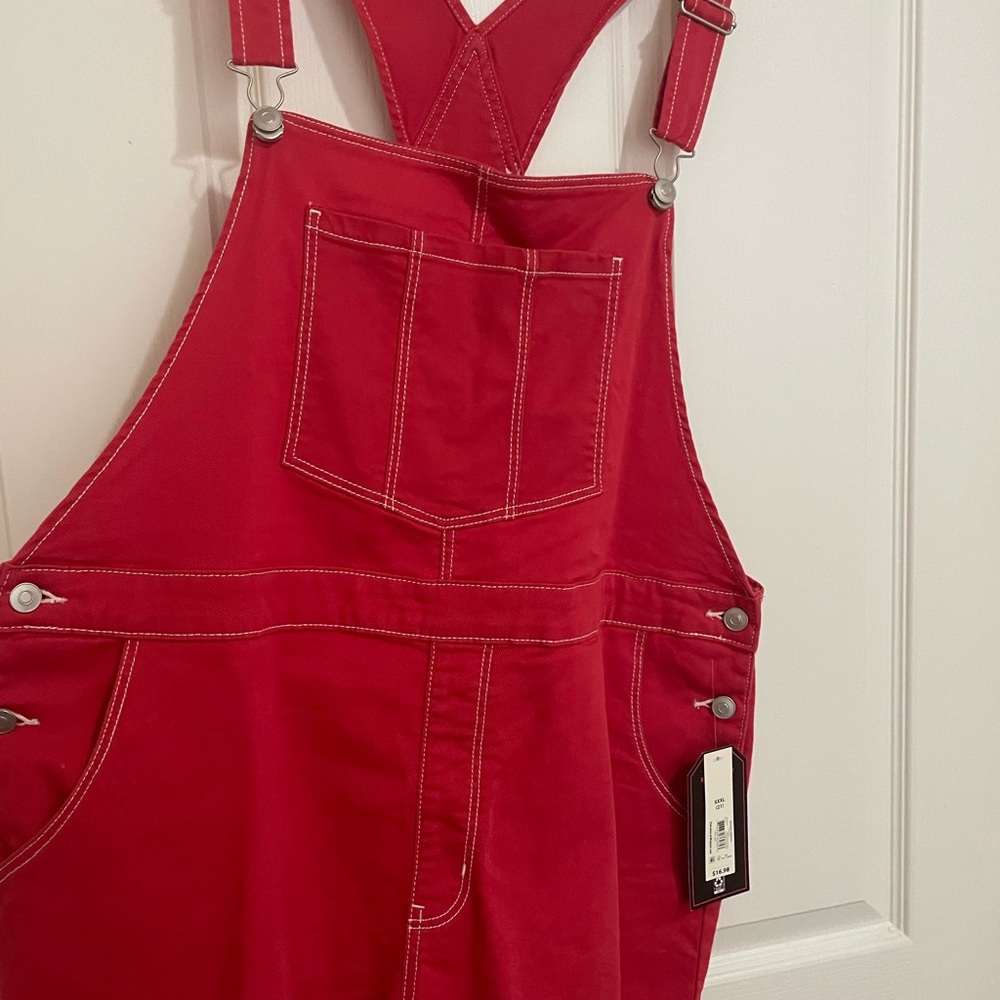 No Boundaries Red Jumpsuit